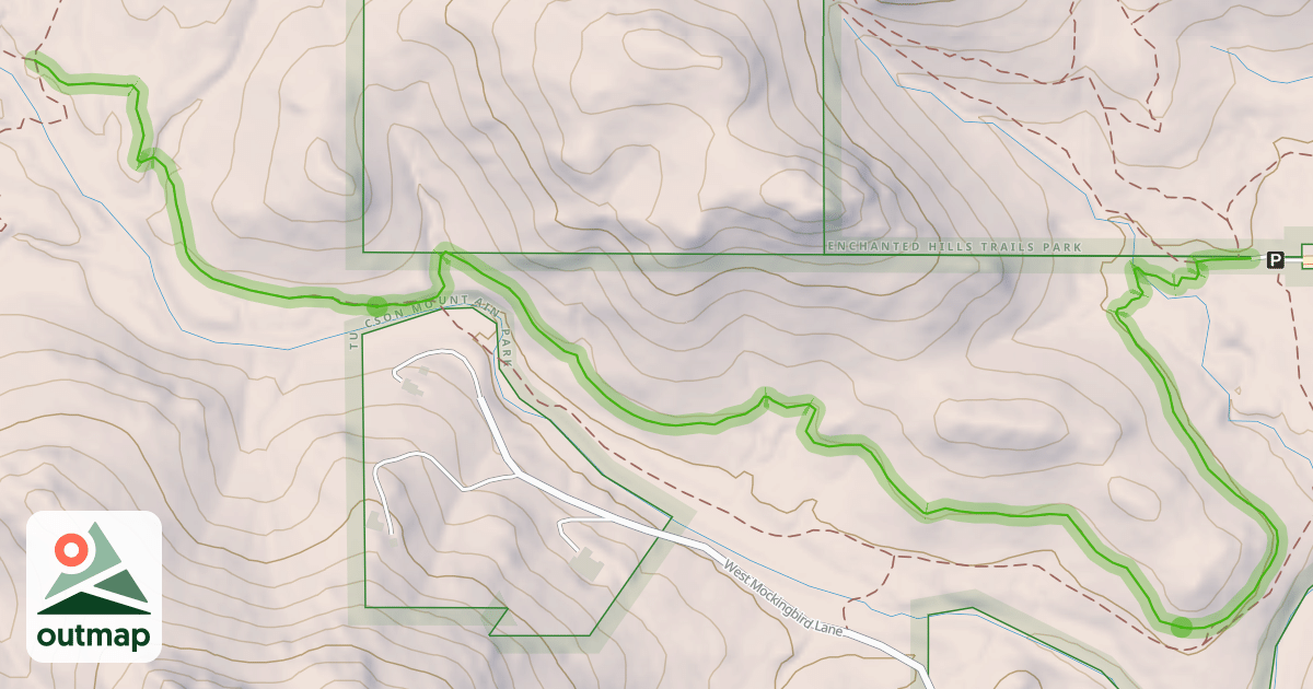 Map of 36th Street Trail