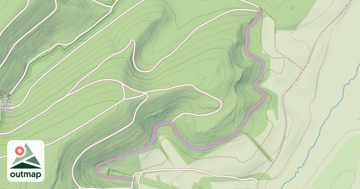 Map of Route Forestière Welschenthal