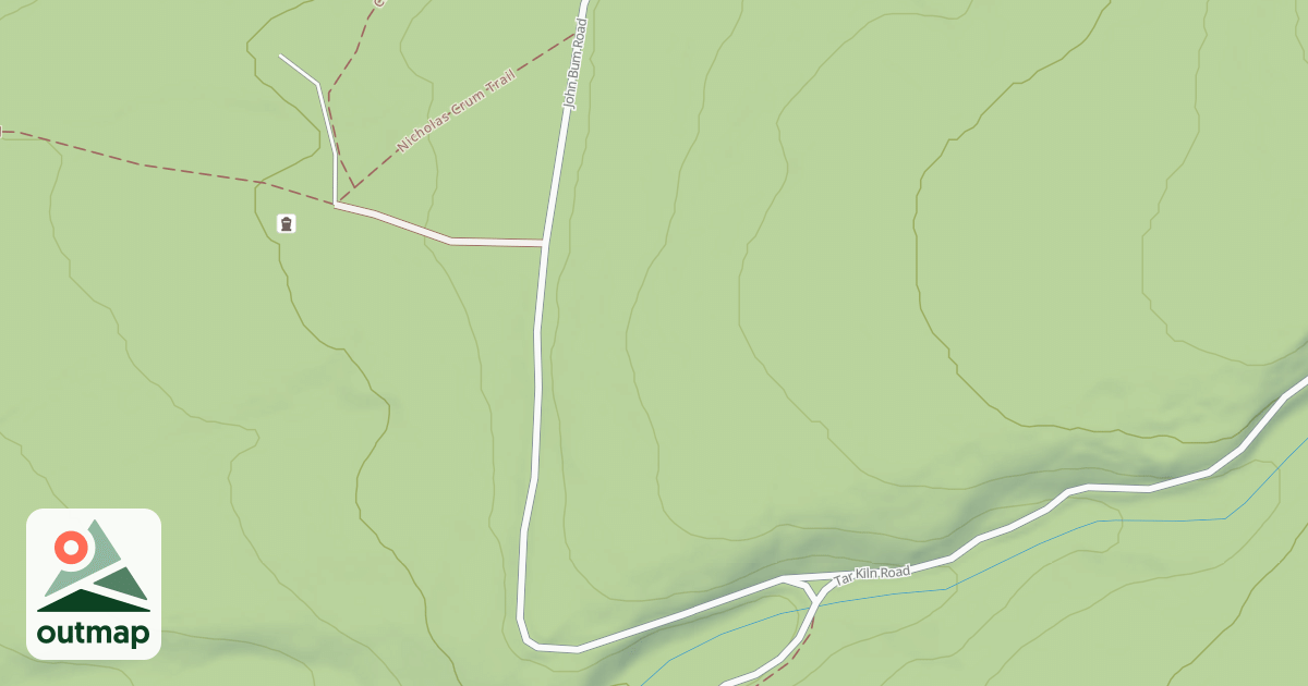 Map of Rothrock State Forest Trough Creek Snowmobile Trails