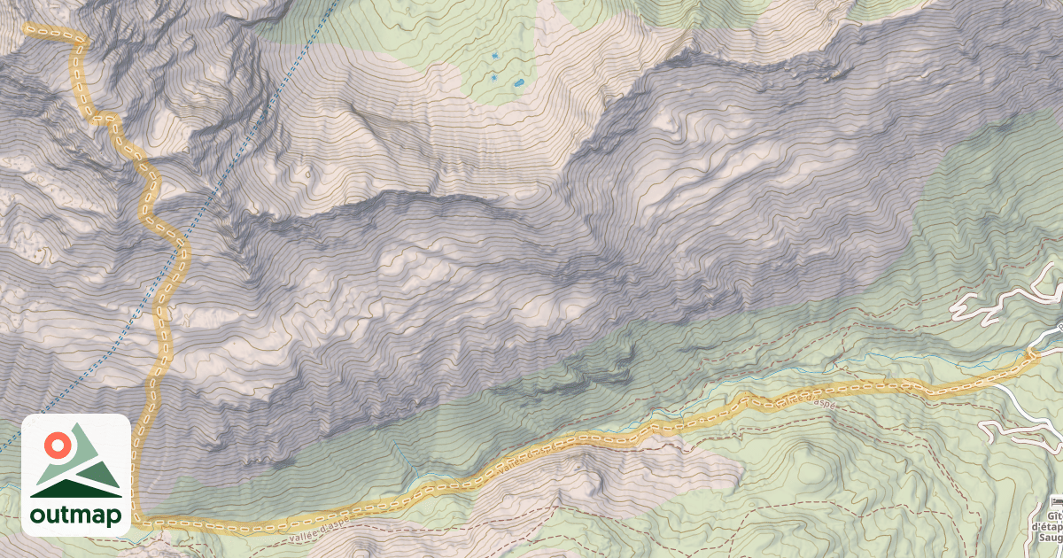 Map of Soum de Male — Pont de Saugué