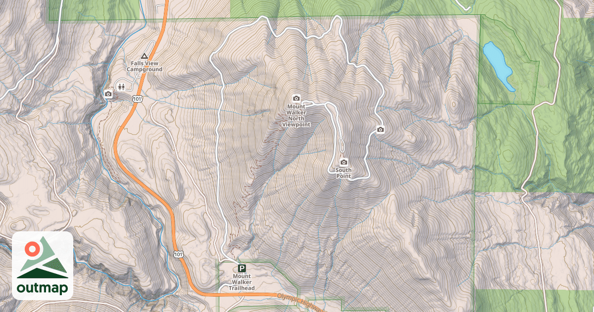 Map of MT. WALKER TH