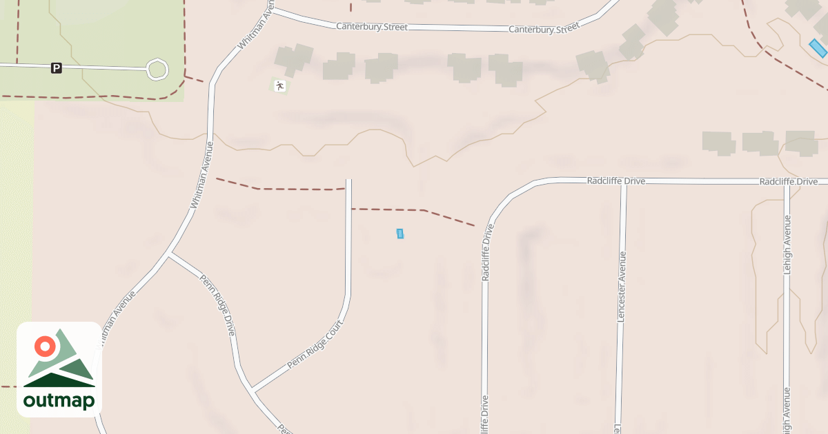 Map of Whitman Ave Trail