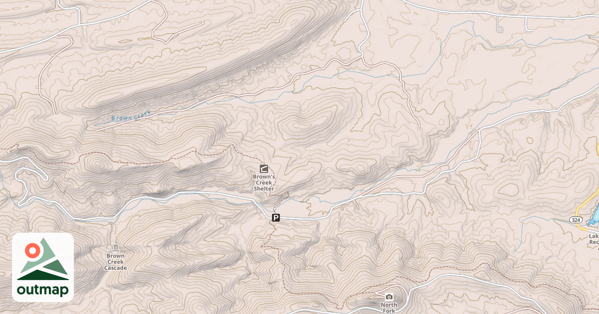 Map of BROWN CREEK