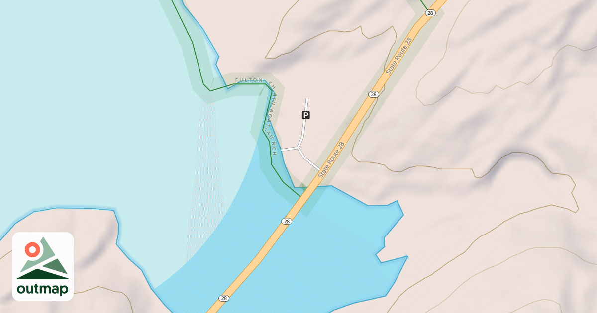 Map of Seventh - Eighth Lake Loop Trail