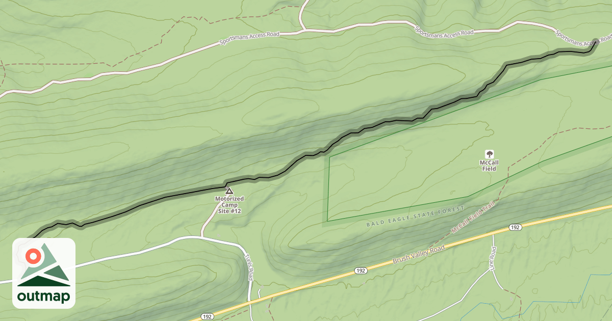 Map of McCall Mountain Trail