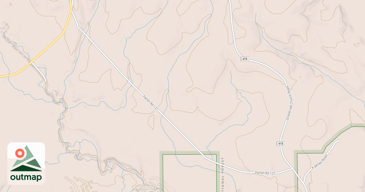 Map of USFS National Forest System Roads {B1C04C5F-7F38-46AB-9216-17BF207AB508}