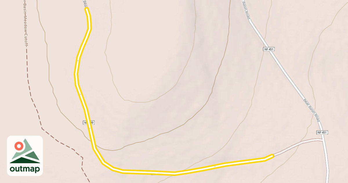 Map of Kodiak Bear Road