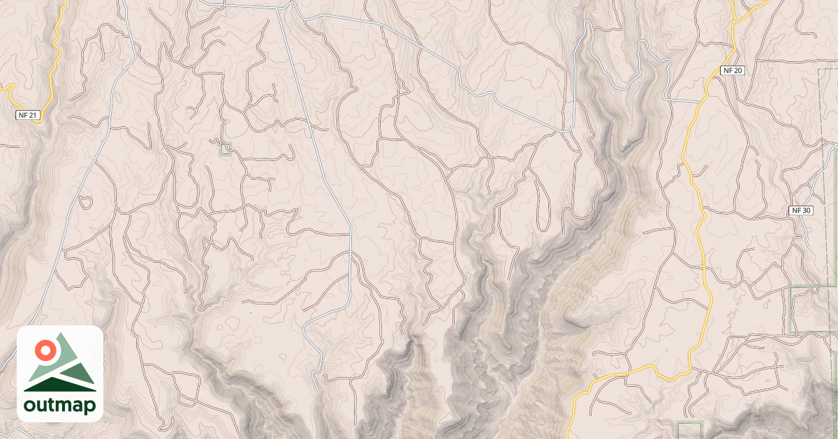 Map of USFS National Forest System Roads {701B3799-02E8-48DA-BCB5-7215073ABDB7}