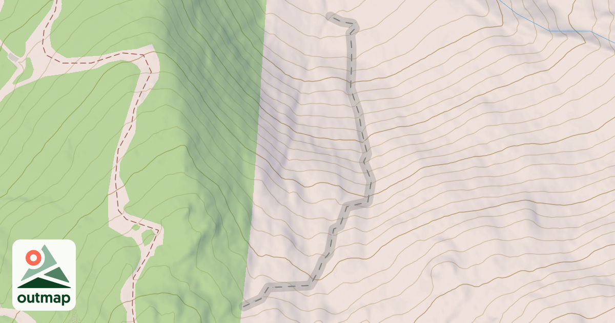 Map of Thompson Brook Trail