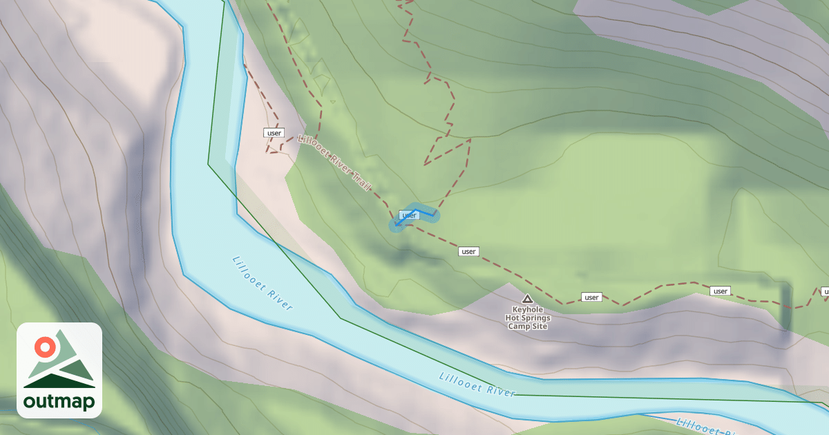 Map of Lillooet River Trail