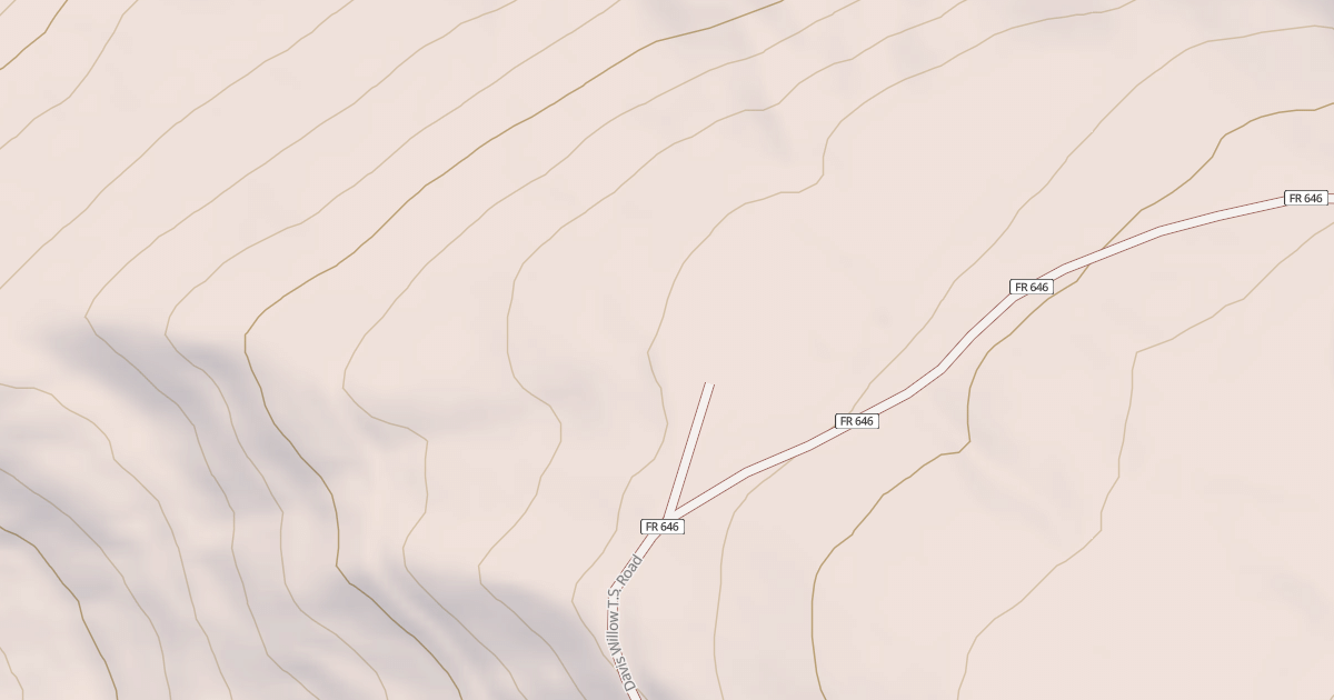 Map preview of USFS National Forest System Roads {F1044C84-6BE7-403F-9271-5923EB1EB087}