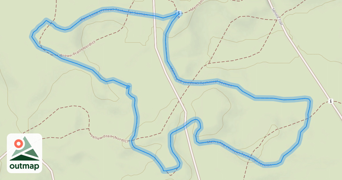 Map of Main Loop (Yellow) Technical Section