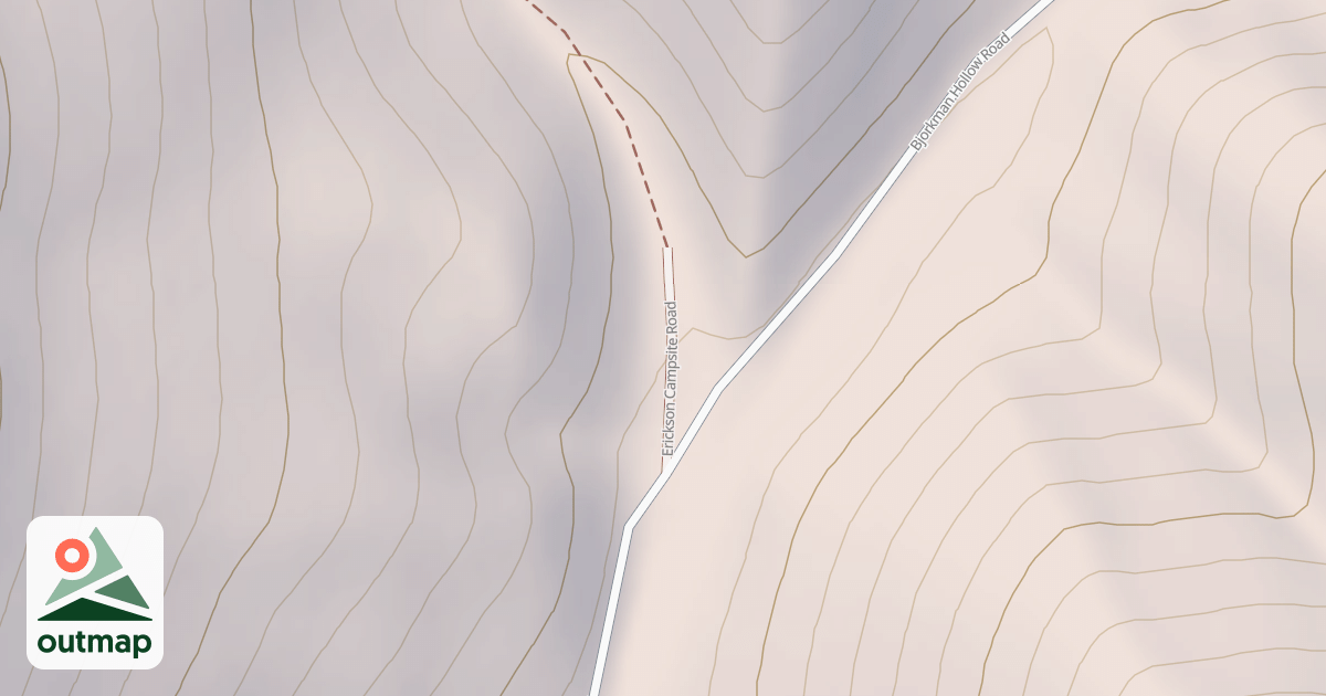 Map of ERICKSON CAMPSITE