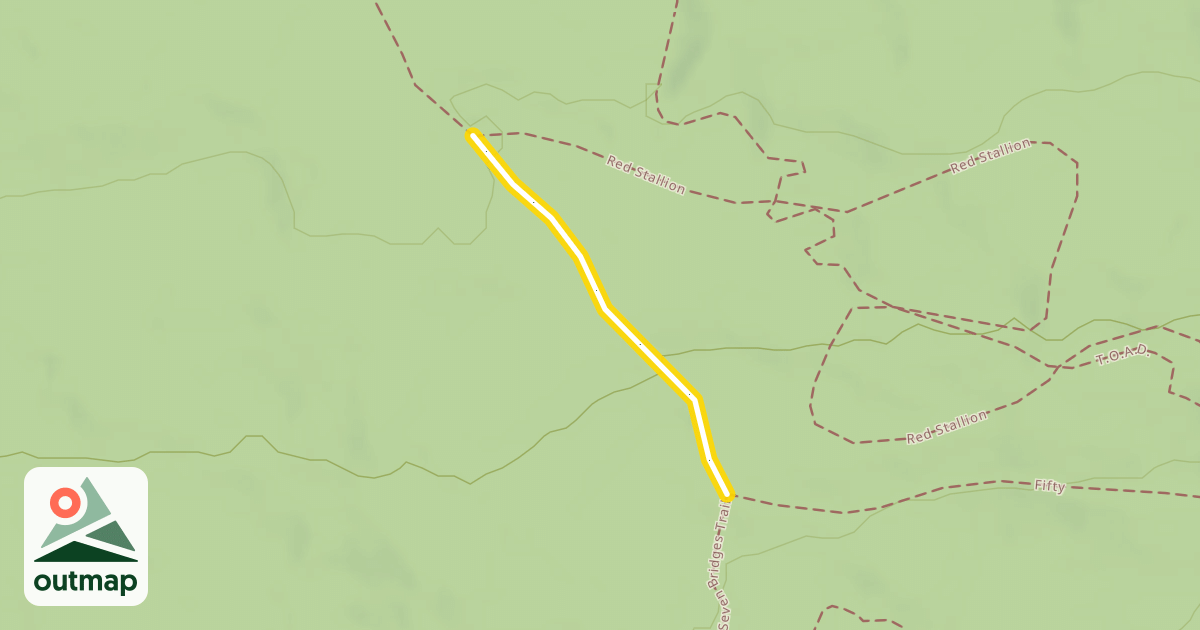 Map of Seven Bridges Trail