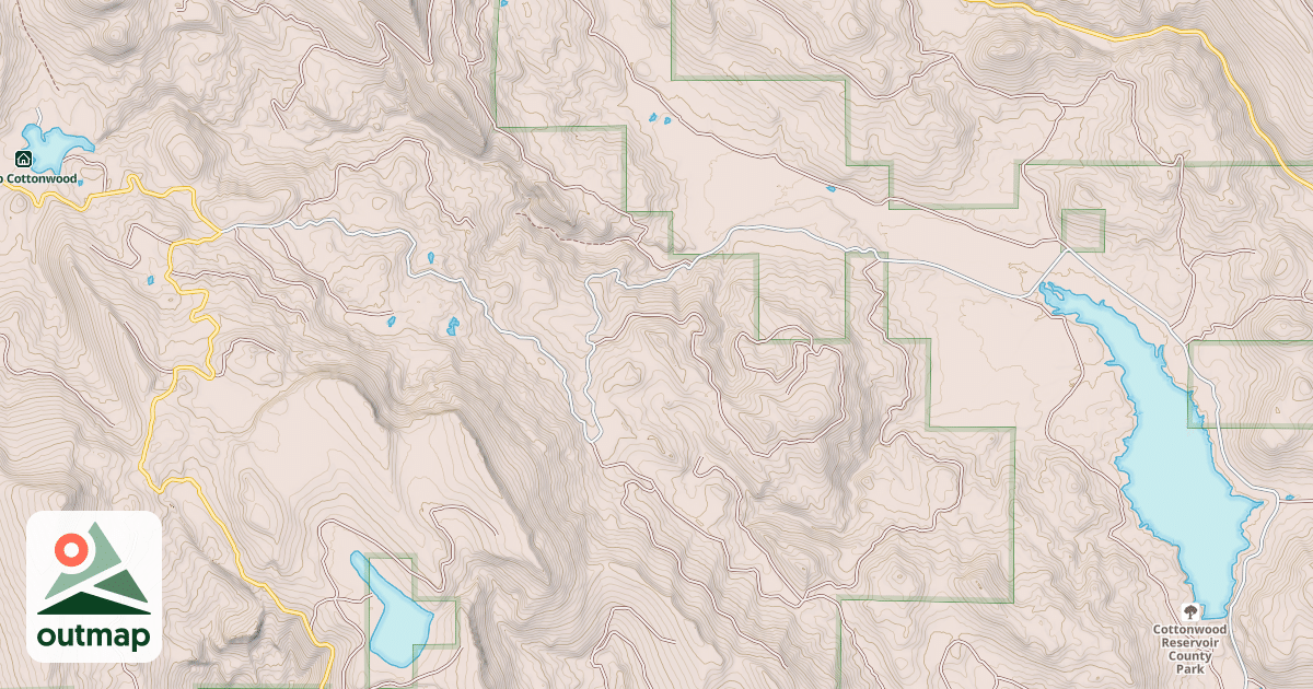 Map of COTTONWOOD