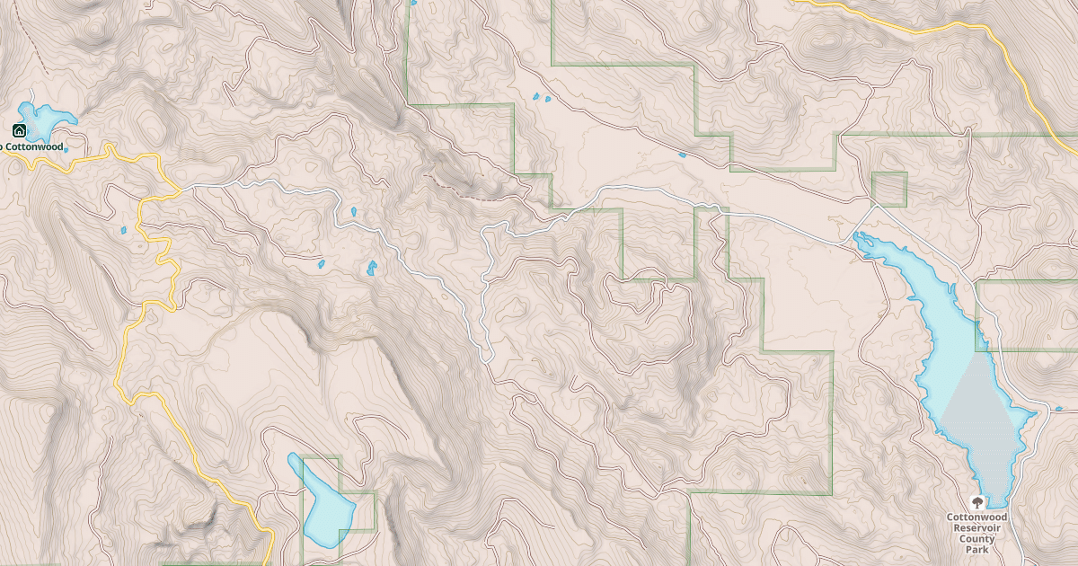 Map preview of COTTONWOOD
