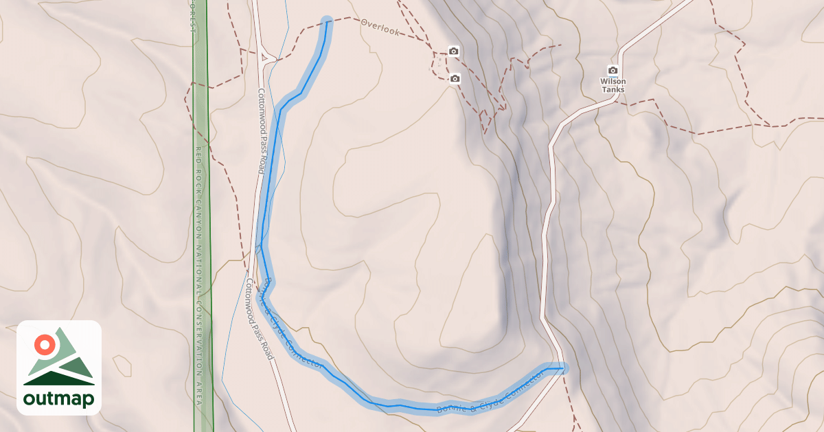 Map of Bonnie & Clyde Connector