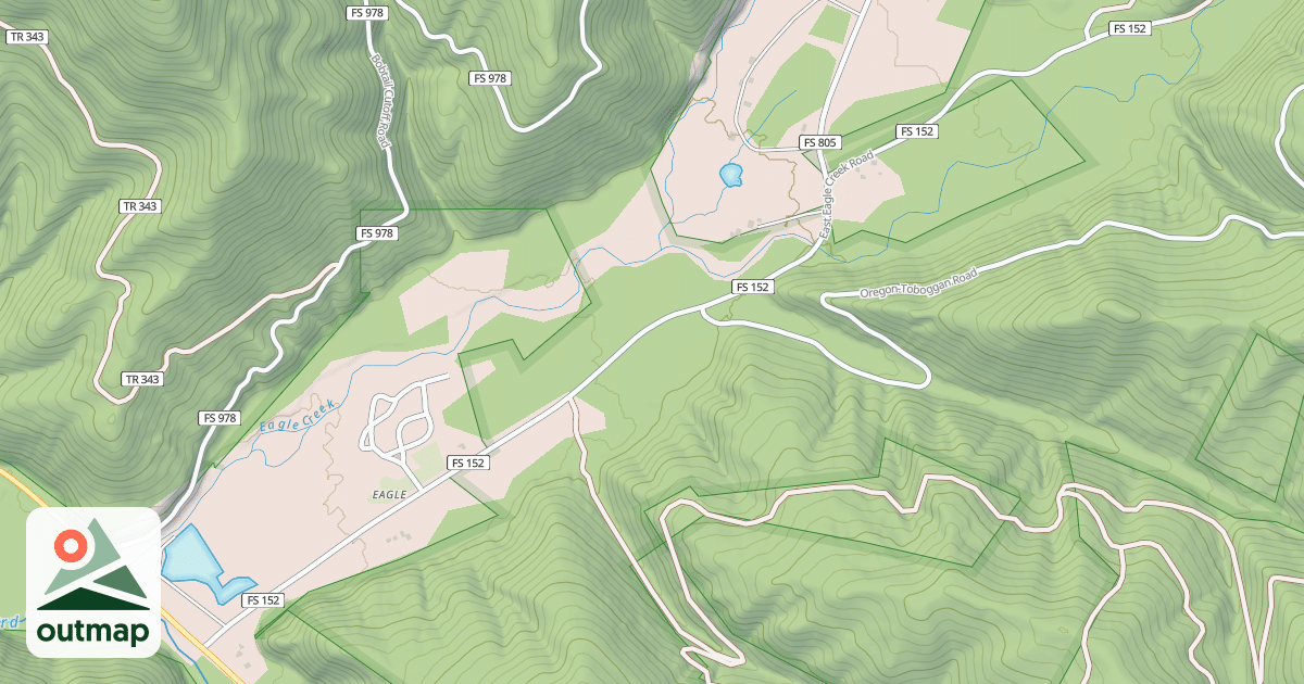 Map of EAST EAGLE CREEK