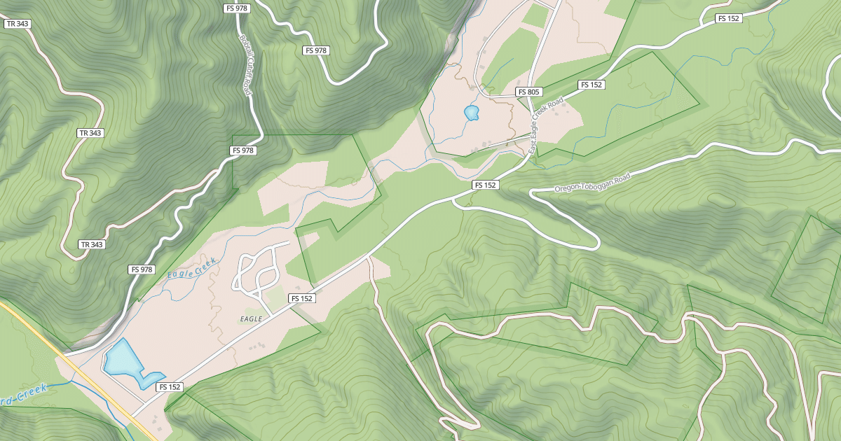 Map preview of EAST EAGLE CREEK
