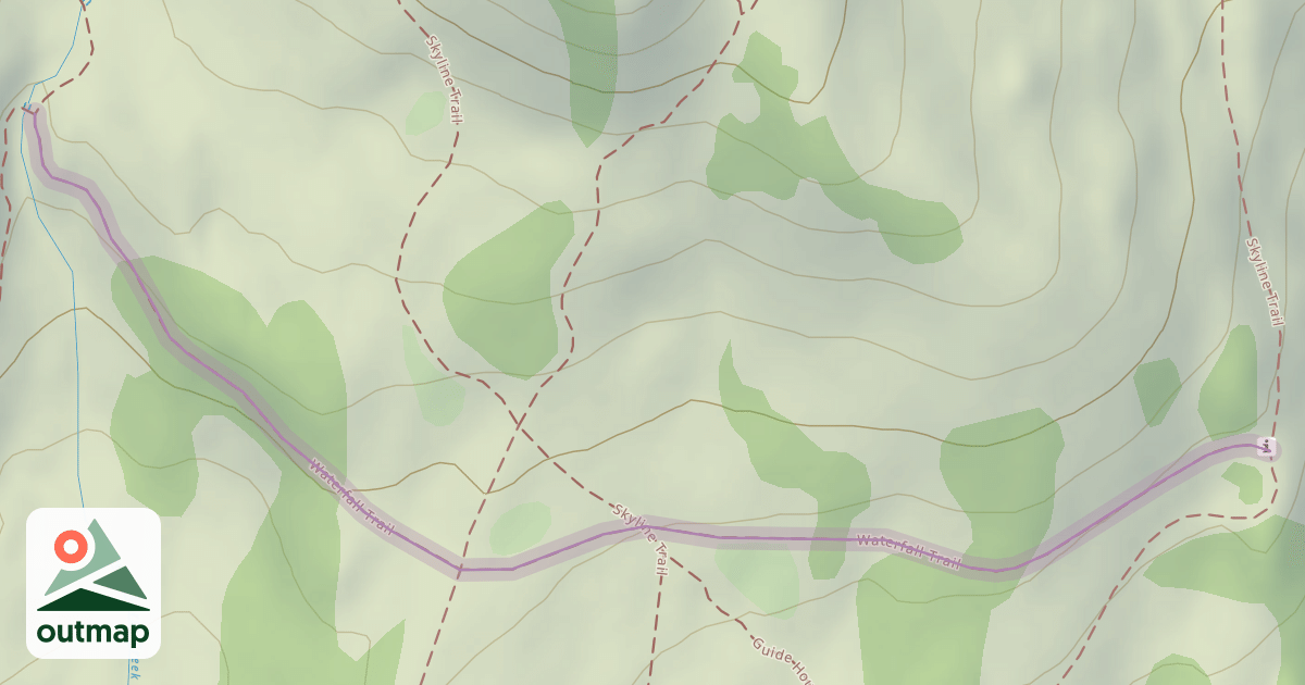 Map of Waterfall Trail
