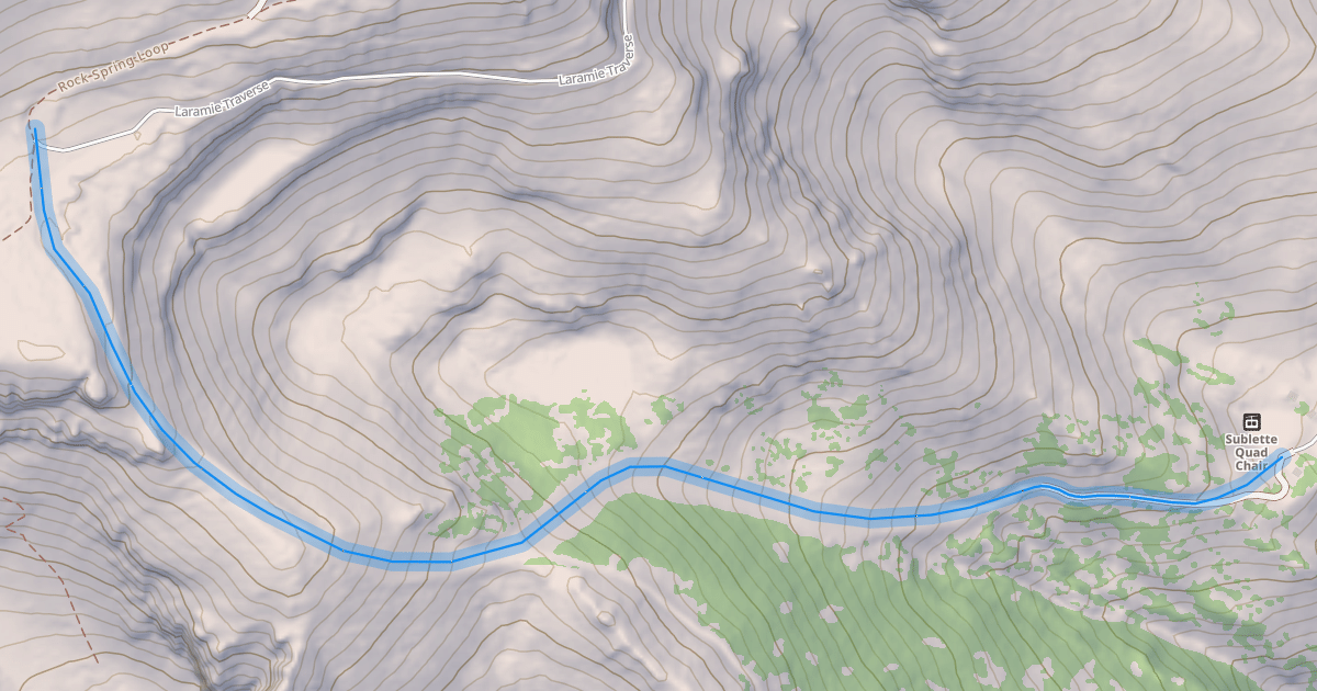 Map preview of Rendezvous Trail