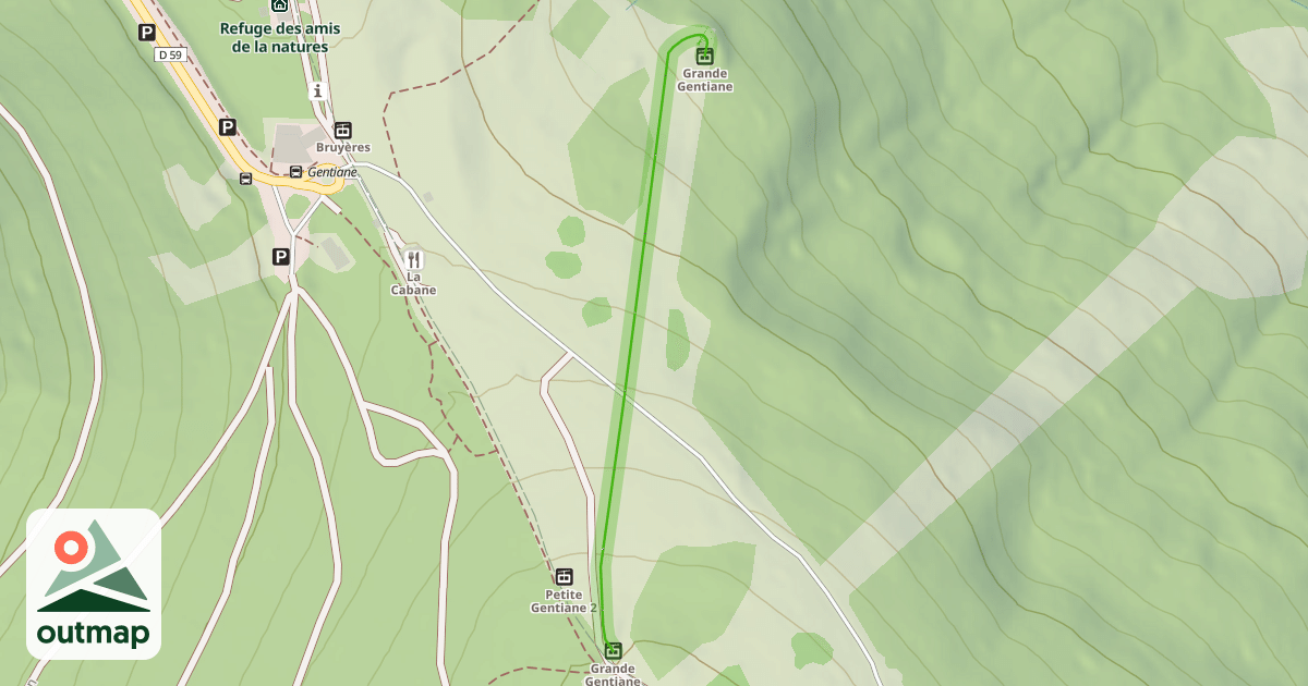 Map of Grande Gentiane