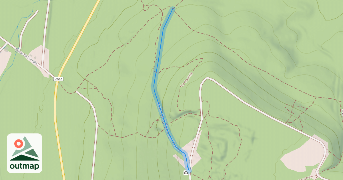 Map of Route de la Pierre qui Tourne