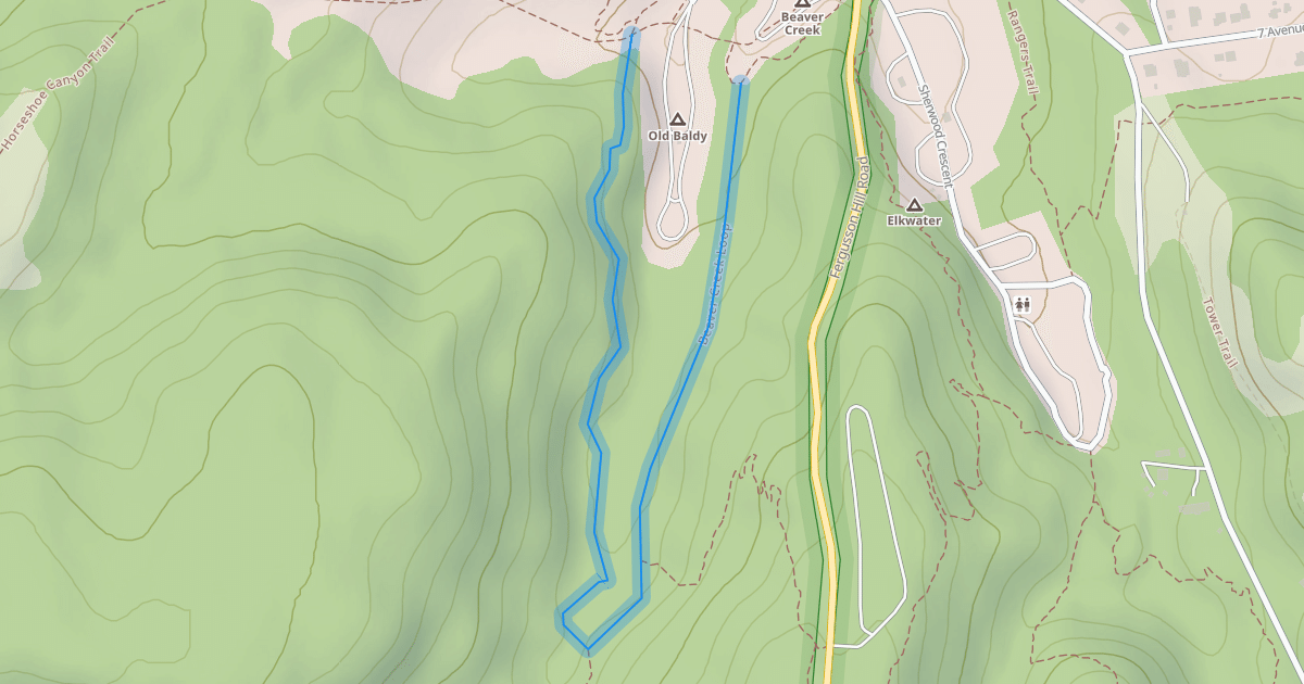 Map preview of Beaver Creek Loop