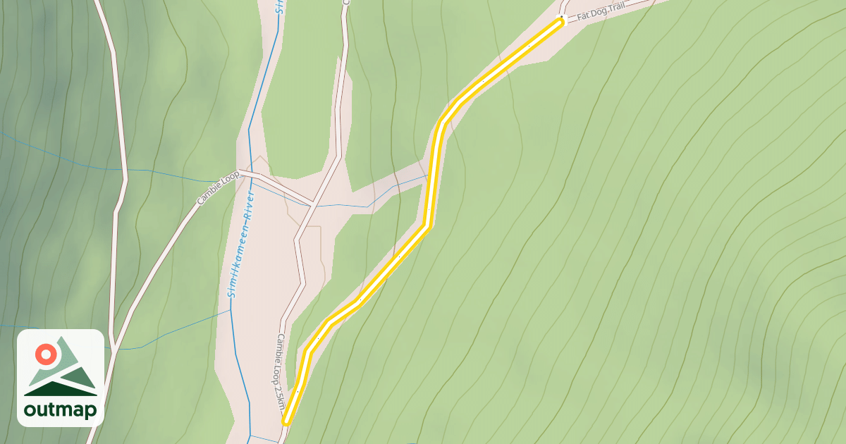 Map of Cambie Loop 5km