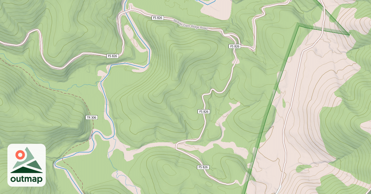 Map of BEAVER DAM RIDGE