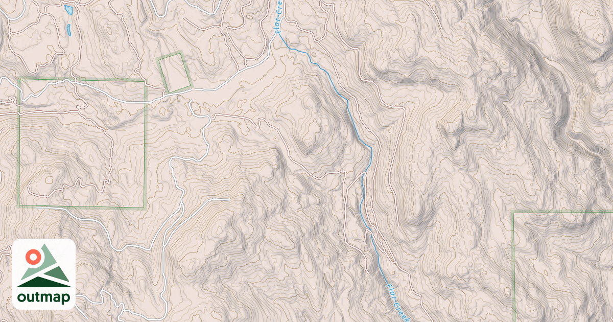 Map of FLAT CREEK