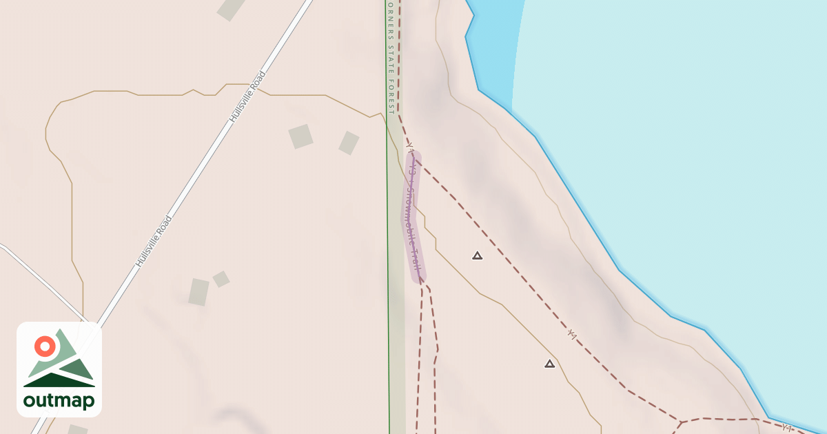 Map of Y3 + Snowmobile Trail