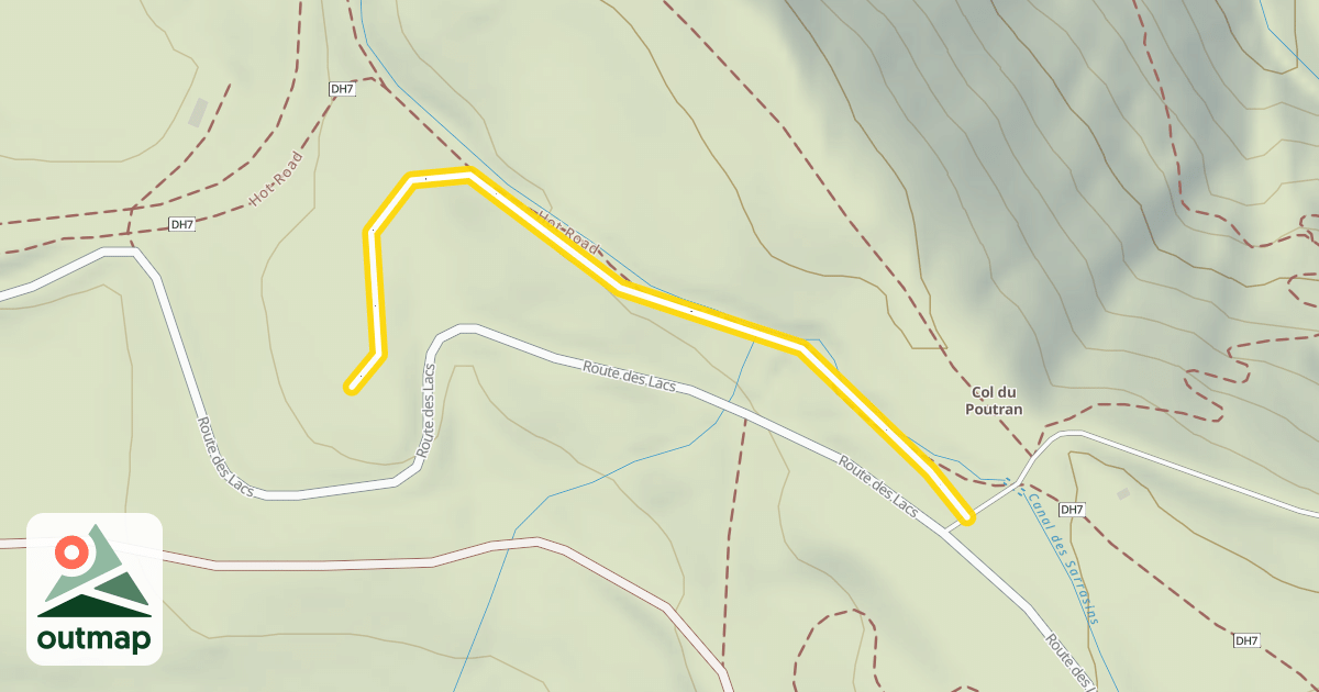 Map of Boucle de Poutran