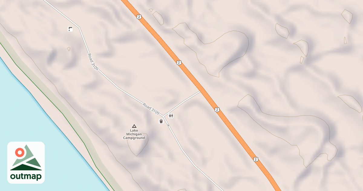 Map of LAKE MI CAMPGROUND SPUR B