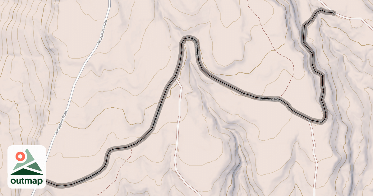 Map of Bull Dog Road