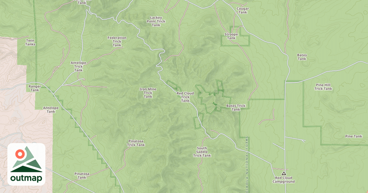 Map of RED CLOUD