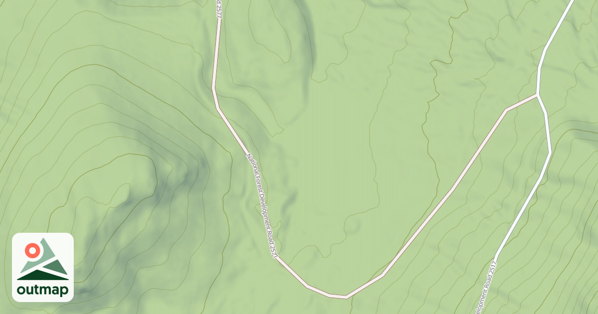 Map of COPPER FALLS E