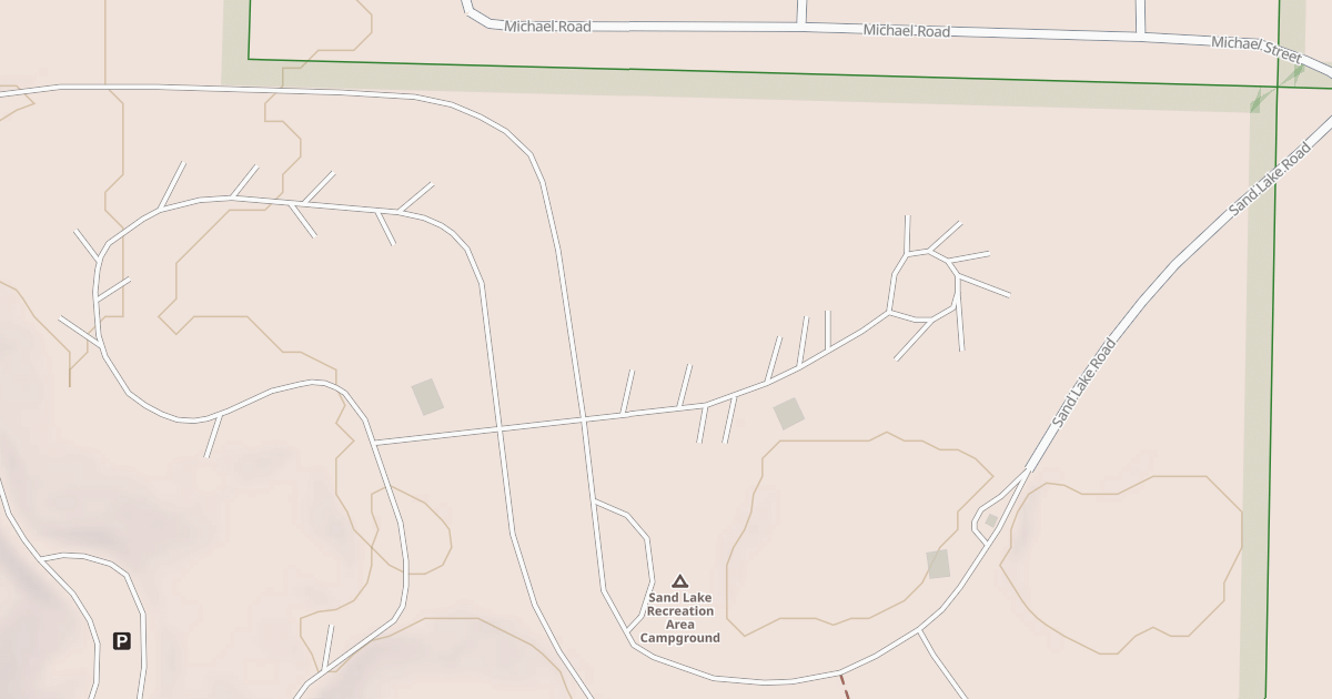Map preview of SAND LK GROUP CAMP