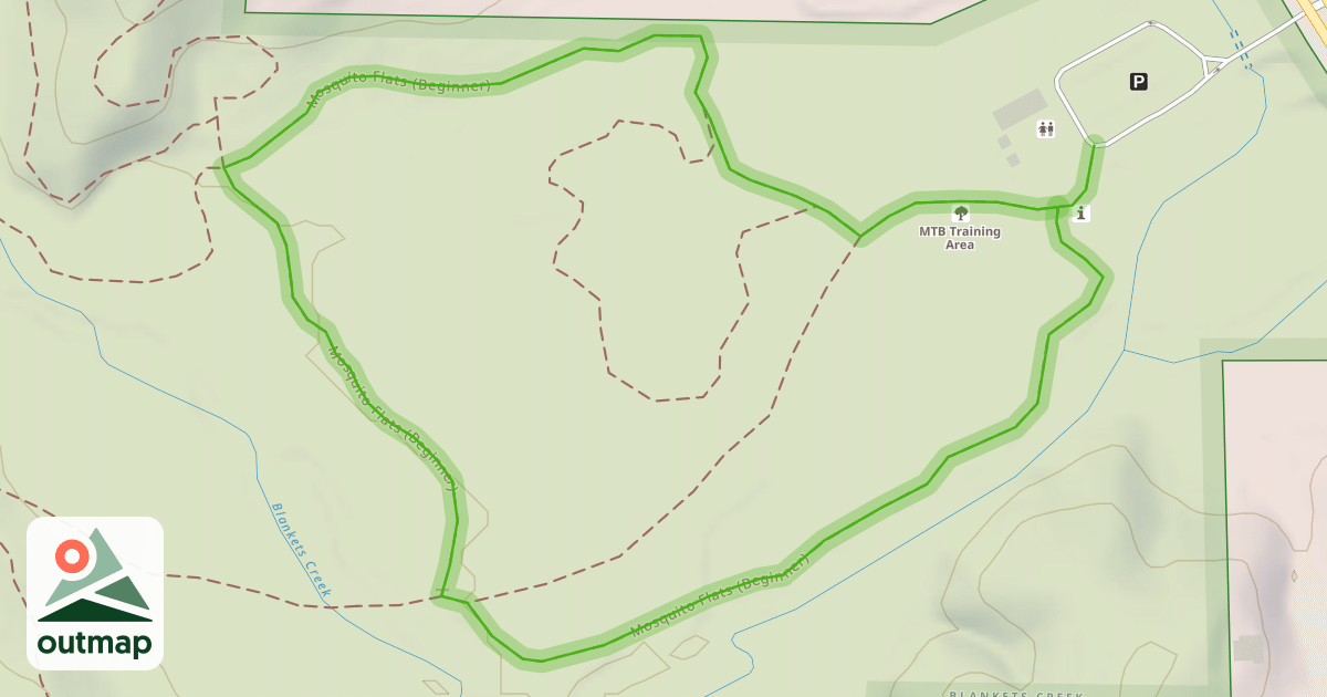 Map of Mosquito Flats (Beginner)