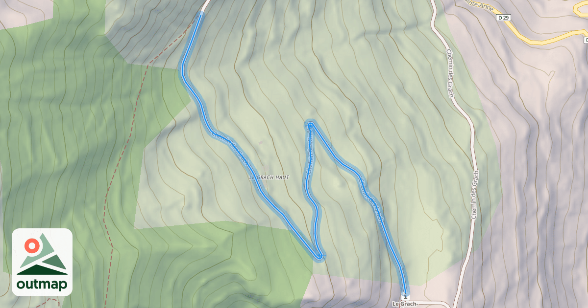 Map of Chemin des Grach