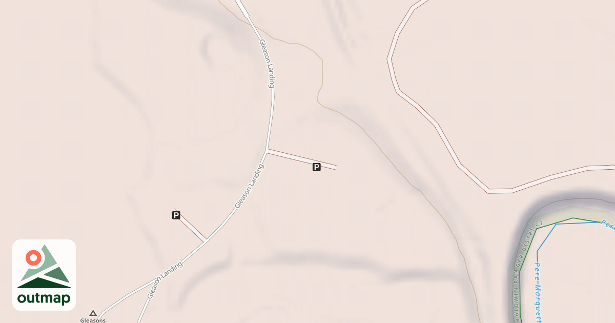 Map of GLEASON LANDING OVERFLOW