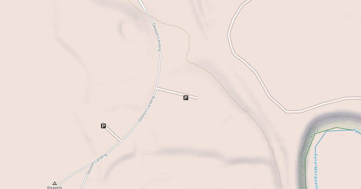 Map preview of GLEASON LANDING OVERFLOW