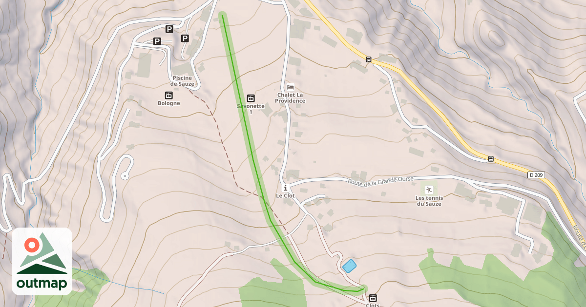 Map of Piste C