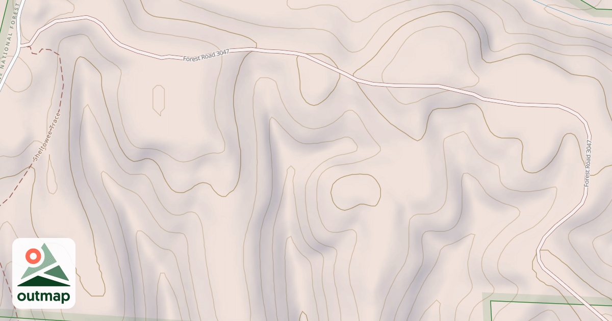 Map of HOGGE RIDGE
