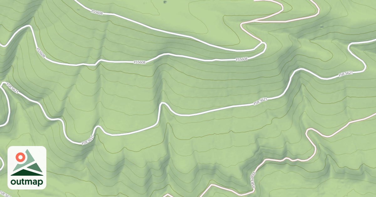 Map of (FDR) LICK CREEK