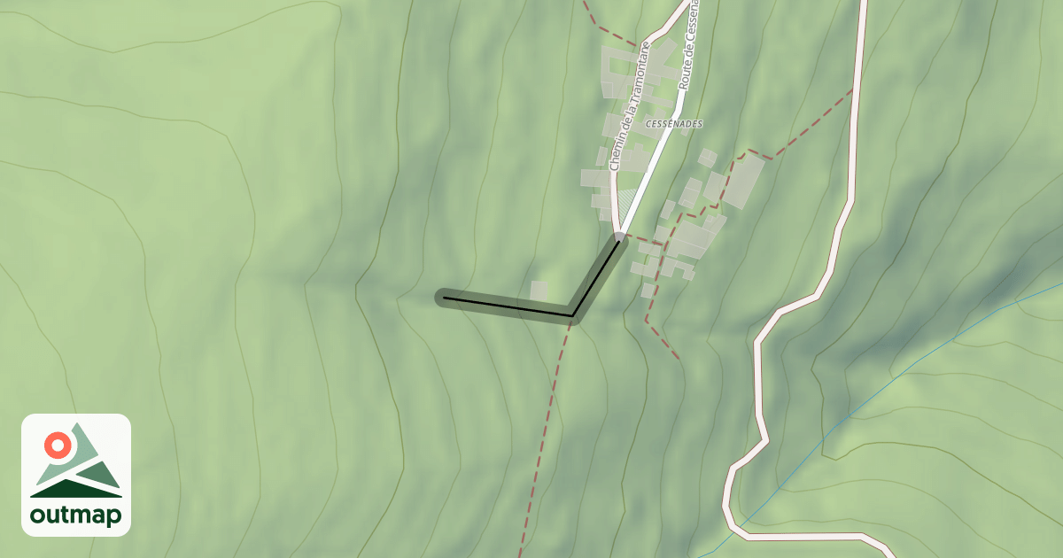 Map of Chemin de l'École de Cessenades