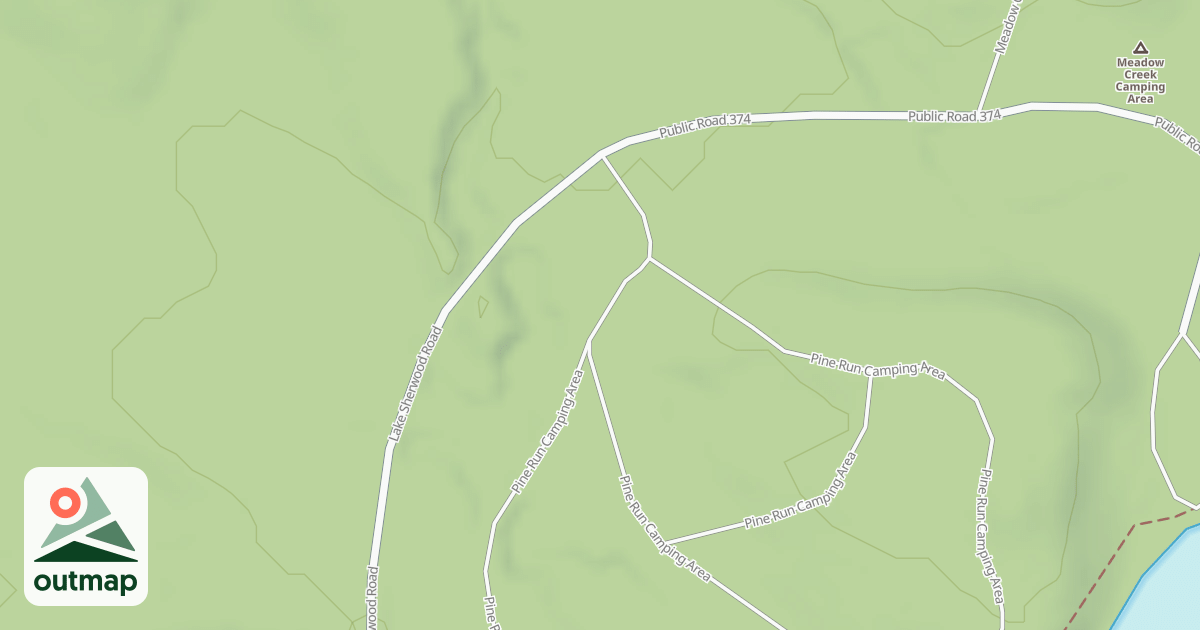 Map of SHERWOOD - PINE RUN - A
