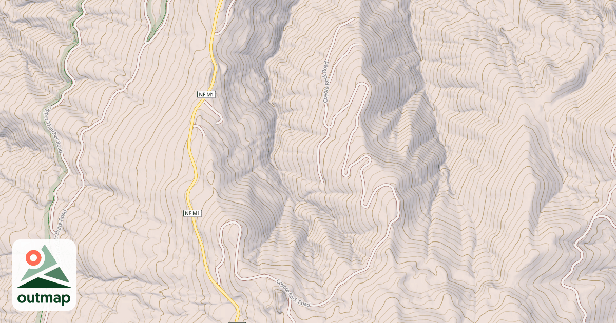 Map of COYOTE ROCK