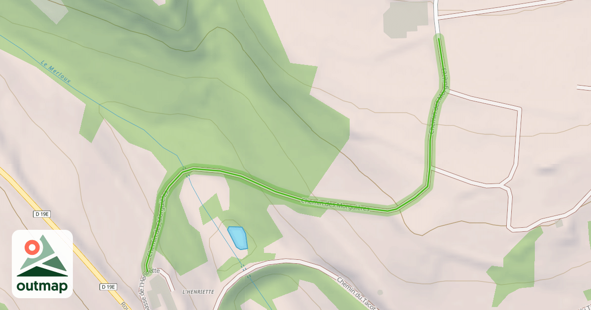 Map of Chemin des Morguières