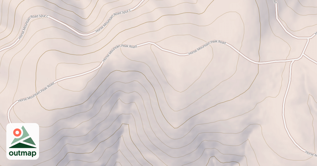 Map of HORSE MTN. PEAK